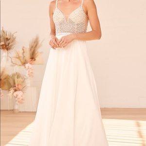 NWT Lulu’s True Love Beaded Rhinestone Dress